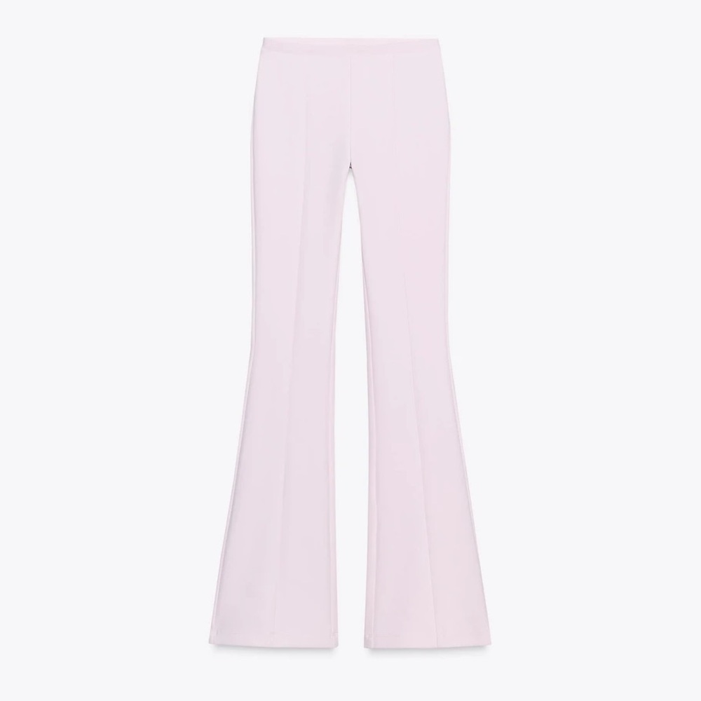 New Zara interlock flare pants in pink - small - Picture 7 of 7